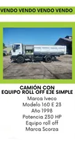 Comprar Vendo Camión Eje Simple C\u002Fequipo Roll Off Y Caja Roll Off