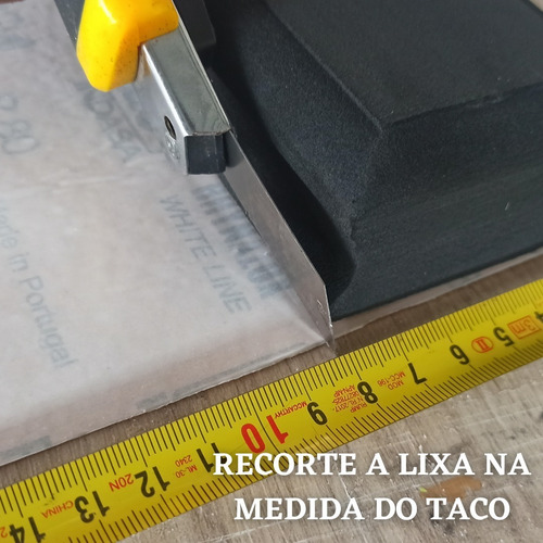 Lixa 220 Adesiva Colante Para Taco Lixador Manual Sem Velcro