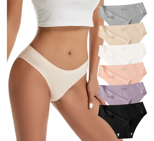 Pack De 6 Calzoncillos Hipster Sin Costuras Bikini Sexy Cuotas