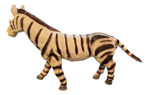 Cebra Animal De Goma 36 Cm Suave Al Tacto Gigante!