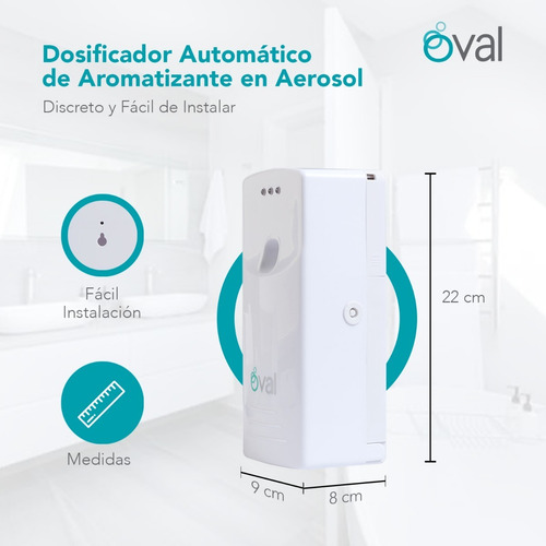 36 Piezas Dispensador Aerosol Automático Programable