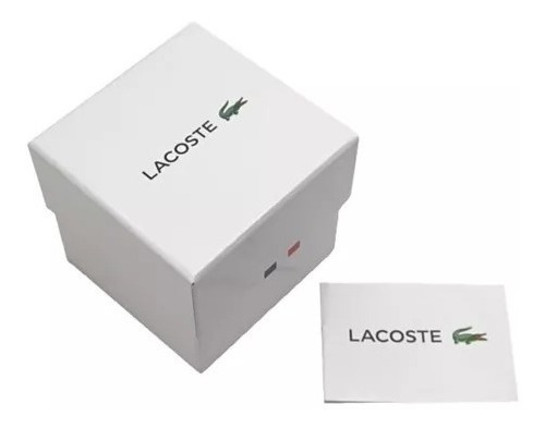 Reloj Lacoste Mujer 12.12 Go Silicona Dorado 2001288 Color De La Malla Beige