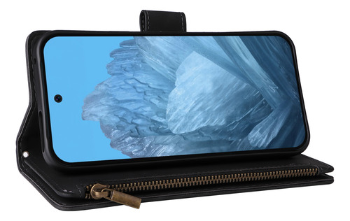 Funda De Piel Tipo Cartera Con Cierre Y Cierre Magnético Para Google Pixel 10 Pro Xl 9 Pro 9a 8 7 5 4a 4g 5g Xl