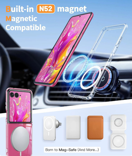 Funda Para Motorola Moto Razr 60 Ultra 5g 2025 Magnética Flexible Y Duradera Transparente De Tpu Resistente A Golpes