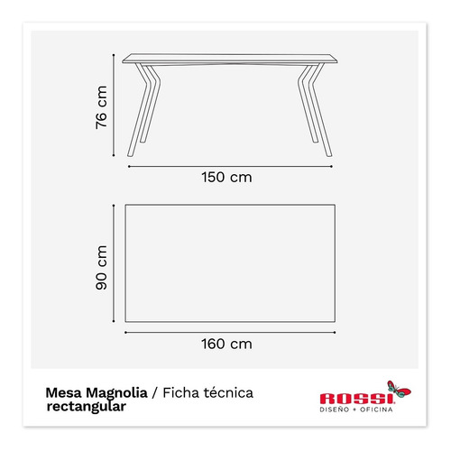 Imagen 5 de 6 de Juego De Comedor Mesa 90x160 + 6 Sillas Palta Wood