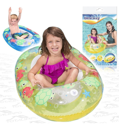 Inflable Bote Salvavidas Bestway 34037 Flotador Pileta Cuota