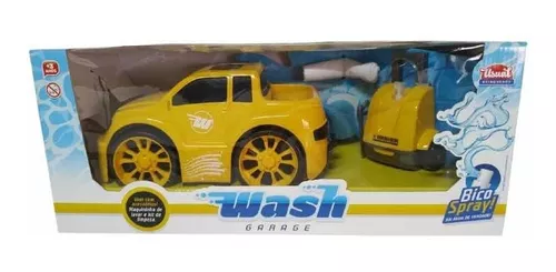 Carrinho Com Lava Rápido Wash Garage Pick-up Brinquedo
