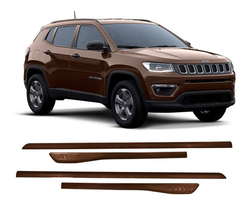 Friso Lateral Jeep Compass 2017 A 2021 Marron Horizon Topmix