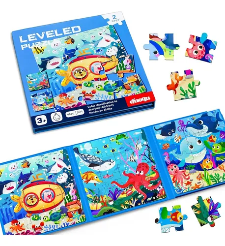 Juego De Puzzle Magnético 6 Animales De Madera Para Niños. | Cuotas sin Juego De Puzzle Magnético 6 Animales De Madera Para Niños. | Cuotas sin