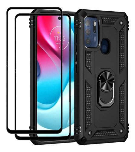 Funda Shockproof Para Motorola G60s + Cristal 21d