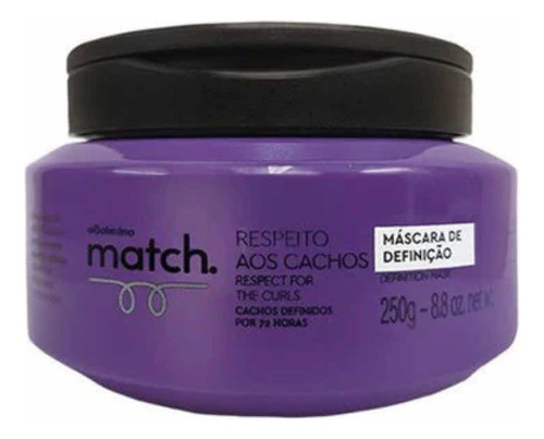 Mascara De Definição Match 250 Gr - O Boticário