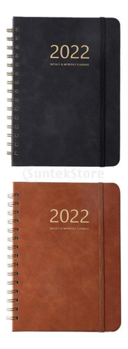 2x Agenda Superficie Impermeable 6.10'' X 8.46''