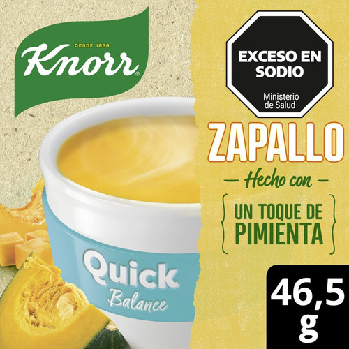 Knorr Sopa Instantanea Quick Zapallo Balance X 5 Sobres