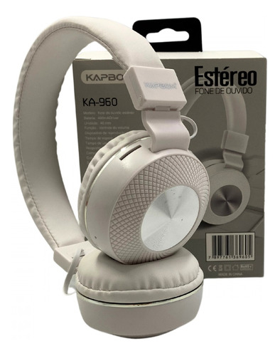 Fone De Ouvido Headphone Bluetooth 5.0 Super Bass Ka-960