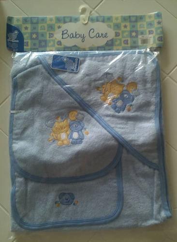 Conjunto De Paños De Bebé Ovejita: Capuchon Babero Pañito