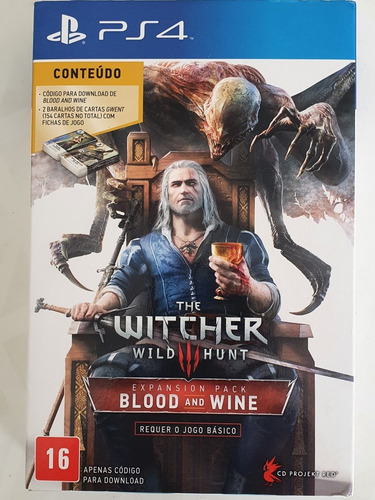 The Witcher 3 Wild Hunt - Blood And Wine - Ps4 (Usado)