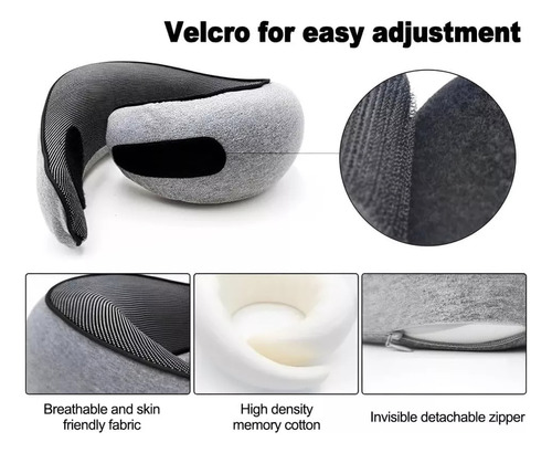 Almohada De Viaje De Espuma Viscoelástica Para El Cuello