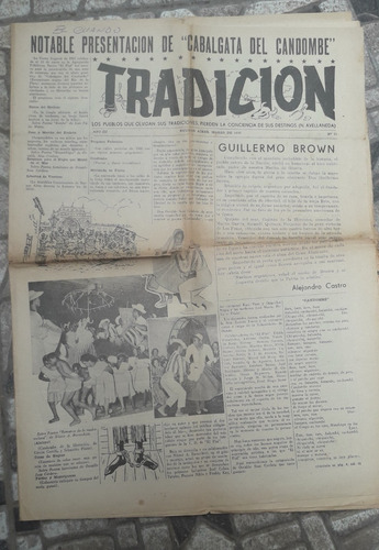 Diario Revista 1957 * Tradicion * Raro N° 21 Peña Folklore