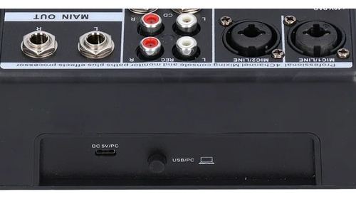 Mezclador Audio Usb Estéreo 4 Canales Karaoke Escenario