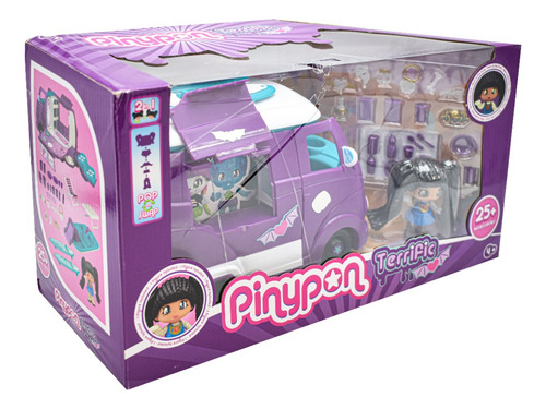 Pinypon Terrific Van Friends 25 Accesorios Violeta Famosa Cd