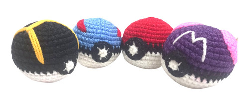 Set De Pokeballs Amigurumi (pokemón)