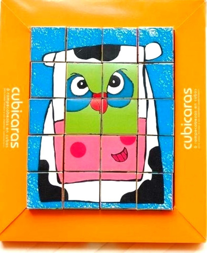Rompecabezas Para Armar Y Pintar Animales 20 Cubos Didáctico