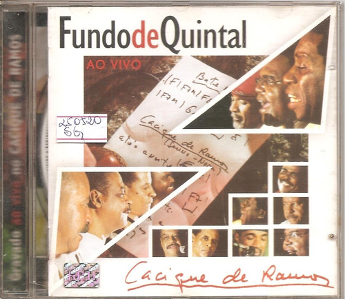 Cd Fundo De Quintal - Cacique De Ramos (ao Vivo)