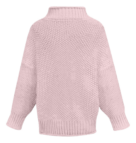 Suéter Casual Liso Para Mujer, Tejido Largo De Alta Calidad