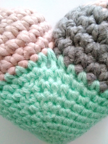 Peluche De Corazones Amigurumi, De Lana Tejidos A Crochet
