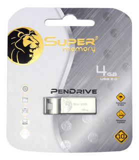 Memoria Usb Supermemory 4gb Metálica