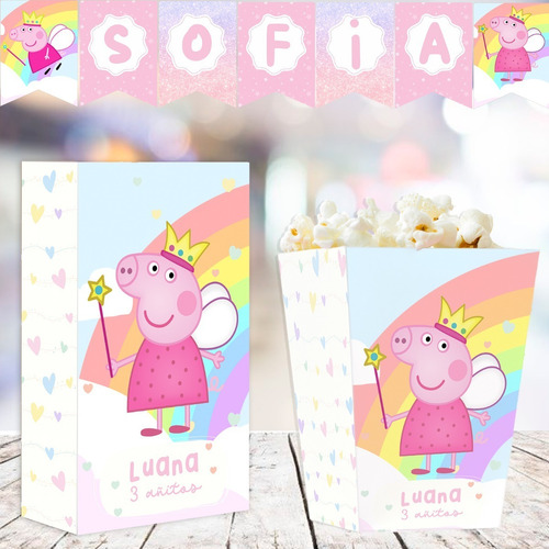Kit Imprimible Peppa Pig Hada Personalizado
