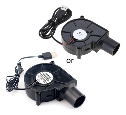 Ventilador Usb Para Churrasco De 7 Cm 7530 Air Turbo Blower,