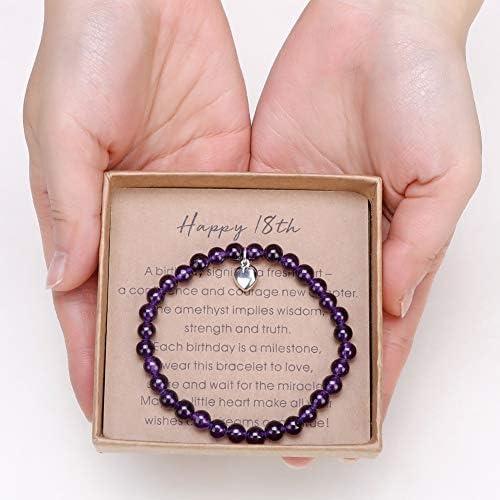 Regalos Para Niña De 18 Años Pulsera De Cuentas De Amatista