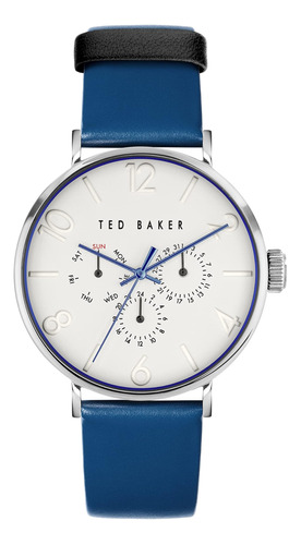 Ted Baker Gents Blue Eco -reloj Con Correa De Cuero (modelo: