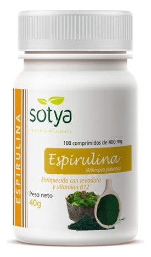 Espirulina 400mg 200cap Fátiga