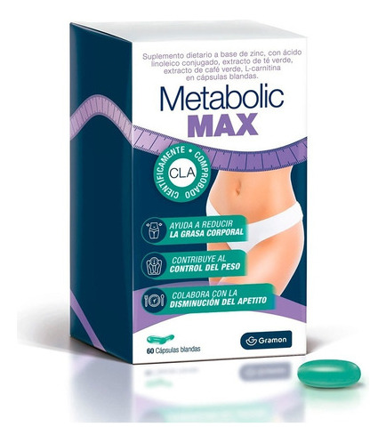 Metabolic Max Reduce Grasa Corporal 60 Capsulas