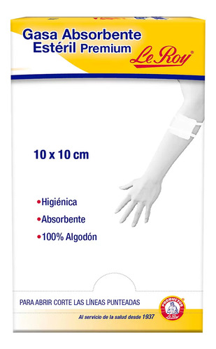 Gasa Premium (150 Pz, 10 X 10 Cm) Le Roy