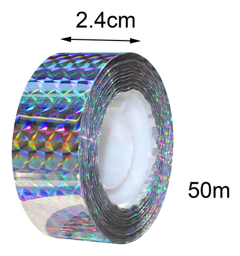 2 Paquete De 2-6 Cintas Reflectantes Para Asustar 50m