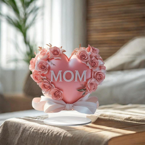 2d Plano Mother Love Tabletop Sign Decoración De 20x20 Cm