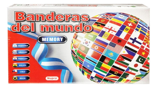 Banderas Del Mundo Juego De Mesa Memoria Test Memory Nupro