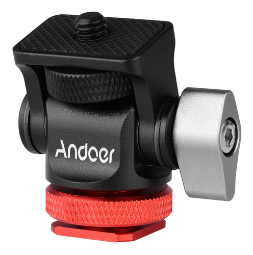 Imagem 1 de 9 de Andoer Mini Monitor Mount Tripé Cabeça Cold Shoe Adapter