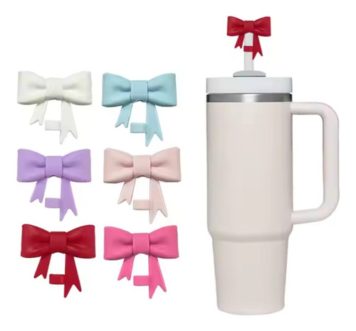 Moño Sorbete Para Vaso Quencher 1.18 L - Accesorio Práctico Violeta Mono