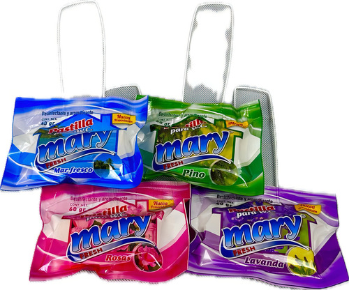 50 Pastillas Desodorante Y Desinfectante Baños Wc Mary 60gr
