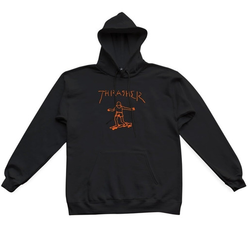 Sudadera Thrasher Gonz Hood Black/orange 