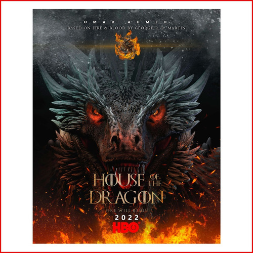 Poster Serie House Of The Dragon Hbo Max #20 - 48x60cm