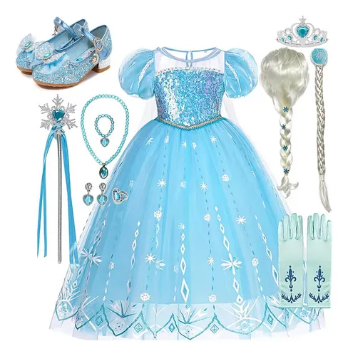 comprar Disfraces De Fiesta Para Niñas Frozen 2 Vestido De Princesa Elsa Disfraz De Halloween Para Niñas Cosplay