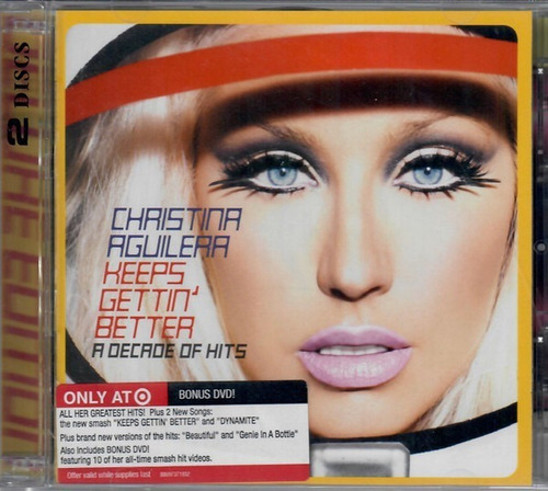 Christina Aguilera Keeps Gettin Better Decade Hits Cd + Dvd
