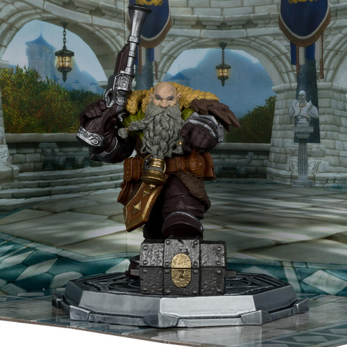Figura Mcfarlane Cazador Enano Warcraft 1:12 Detallada