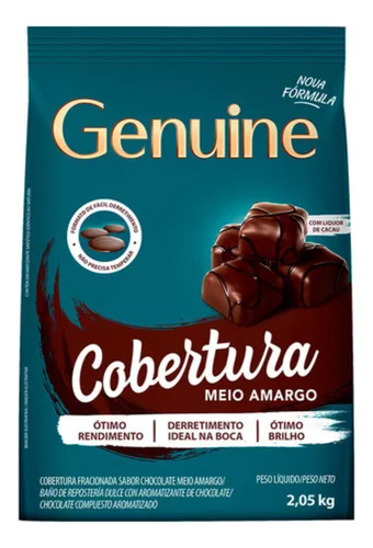 Cobertura Cargill Genuine Meio Amargo 2.05 Kg