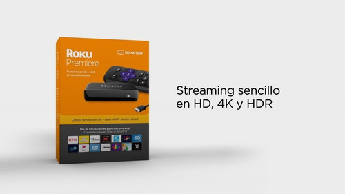 Imagen 2 de 2 de Roku Premiere 4k Hdr Hd Streaming Reproductor Netflix